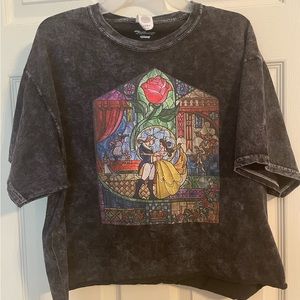 Disney Beauty and the Beast Cropped Tee